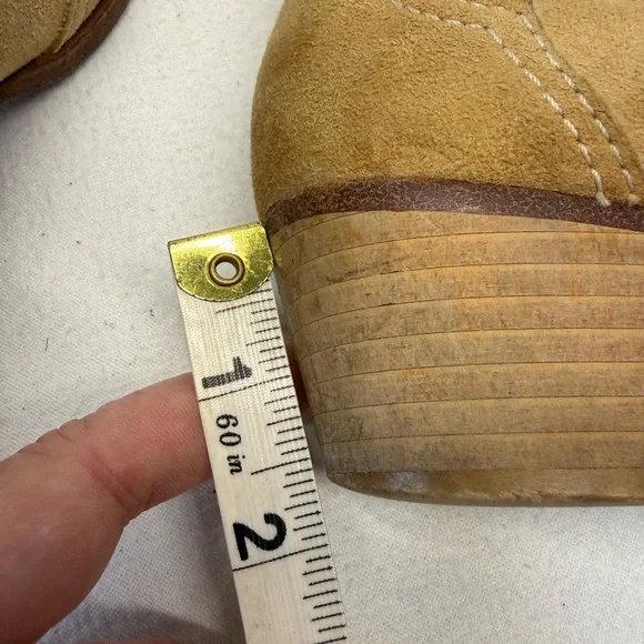 Coastal Cowgirl Suede Western Style Boots Sundance Catalog Side Zip Pointy Toe - Picture 8 of 9